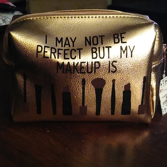 bienali Other - NWT Gold Makeup Bag